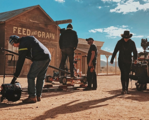 Foto de un rodaje cinematográfico para un artículo de Ponter Abogados y Asesores